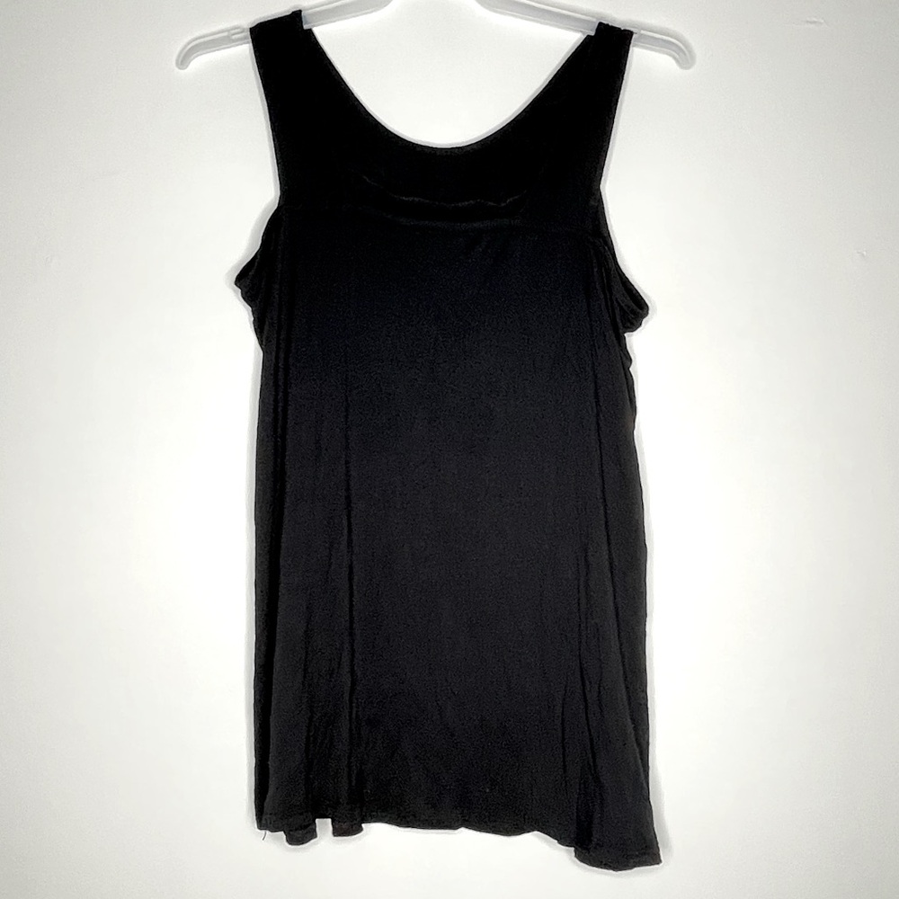 Effect Brand Black silver Studded tank top Poly/Cotton/Spandex Size Large - Picture 6 of 13